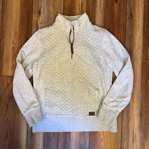 L.L. Bean Women's Quilted Quarter-Zip Pullover Size Small